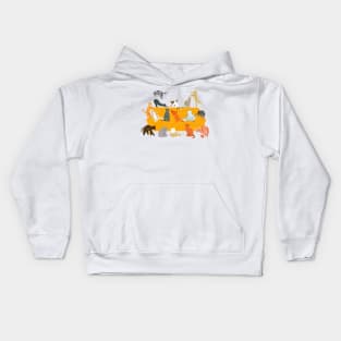Cute Cats on the Couch Kids Hoodie